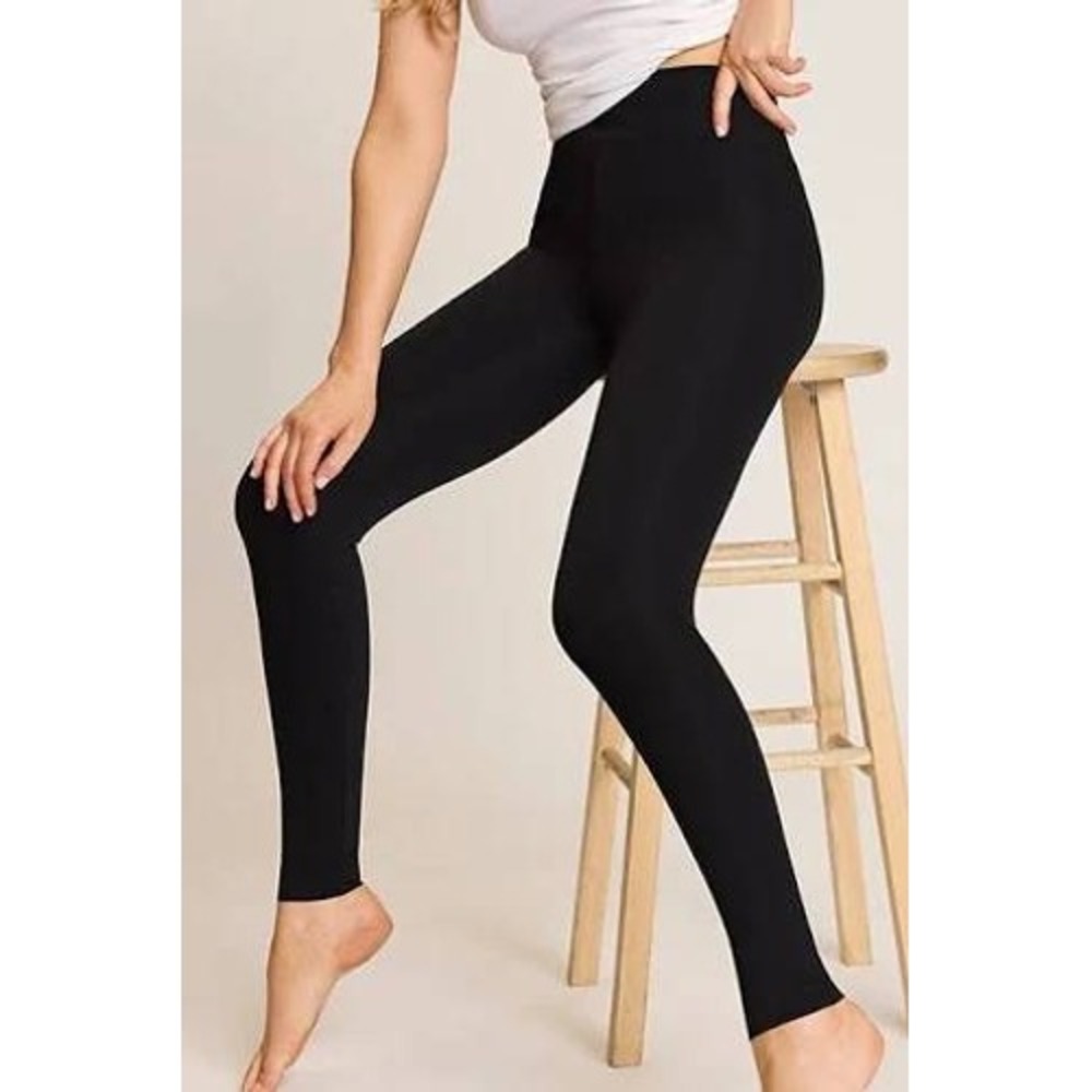 Commando Neoprene Leggings Black High Rise Smoothing Size Medium USA